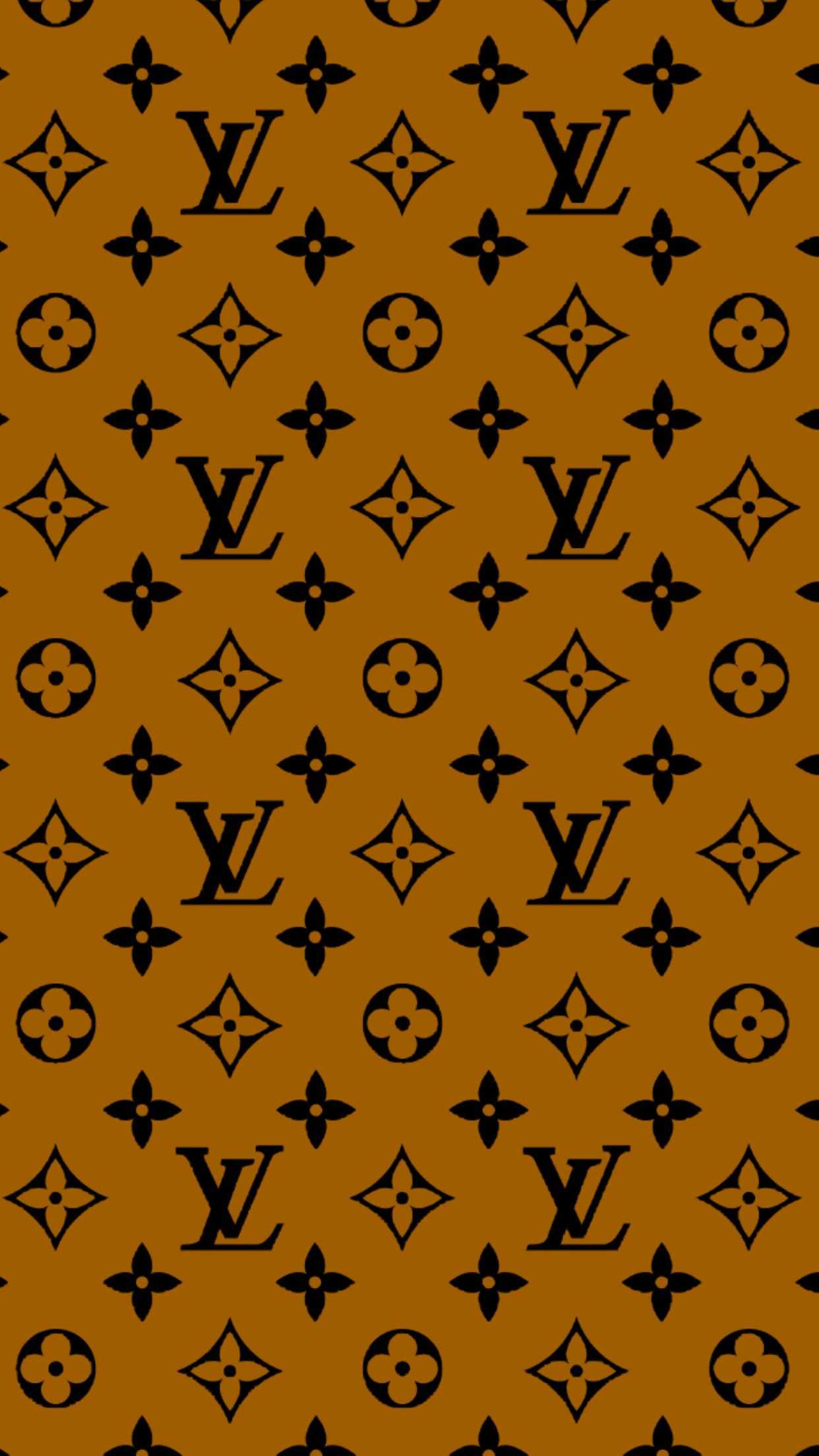 orange louis vuitton wallpaper