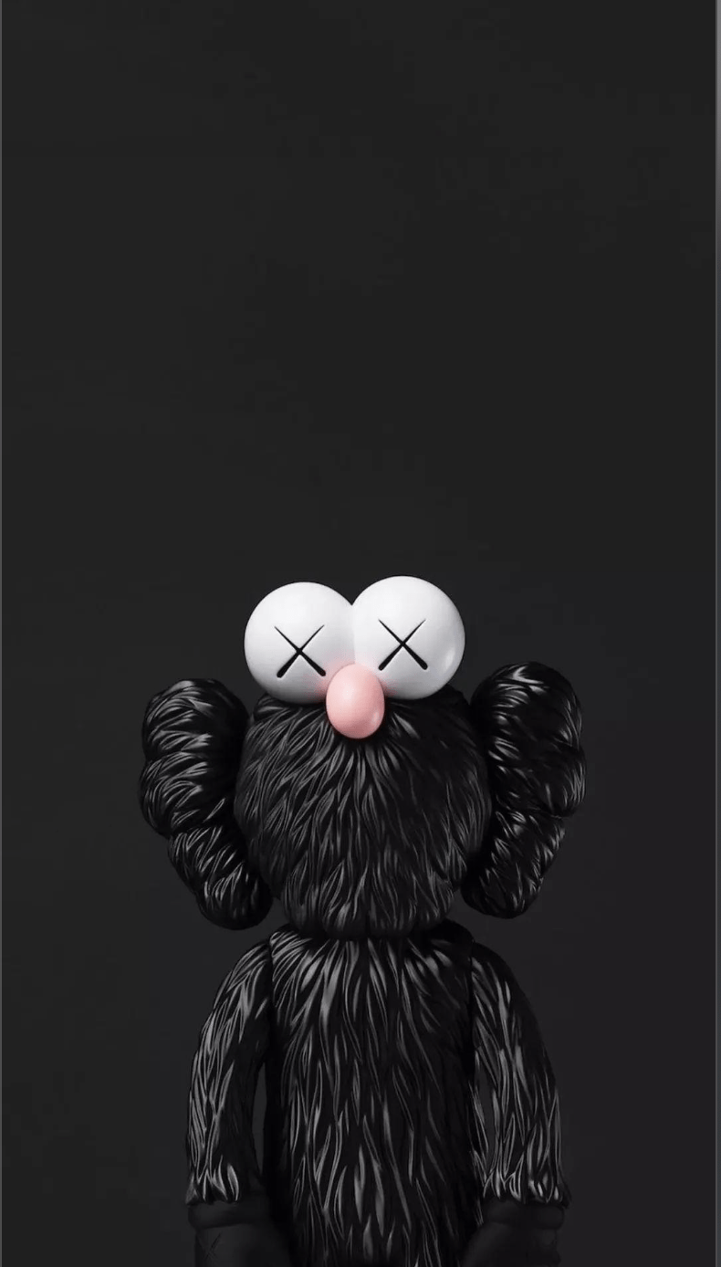 Kaws Wallpaper 4K White