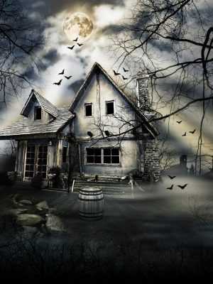 Haunted House Background 