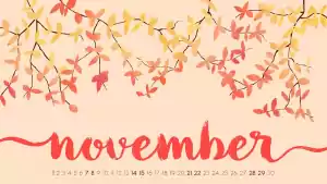 Desktop November Wallpaper