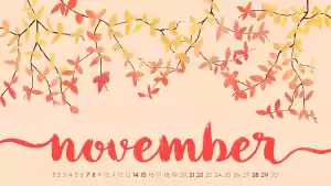 Desktop November Wallpaper 