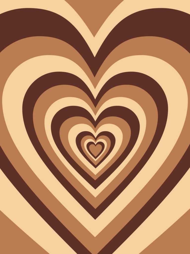 Brown Heart Wallpaper WhatsPaper