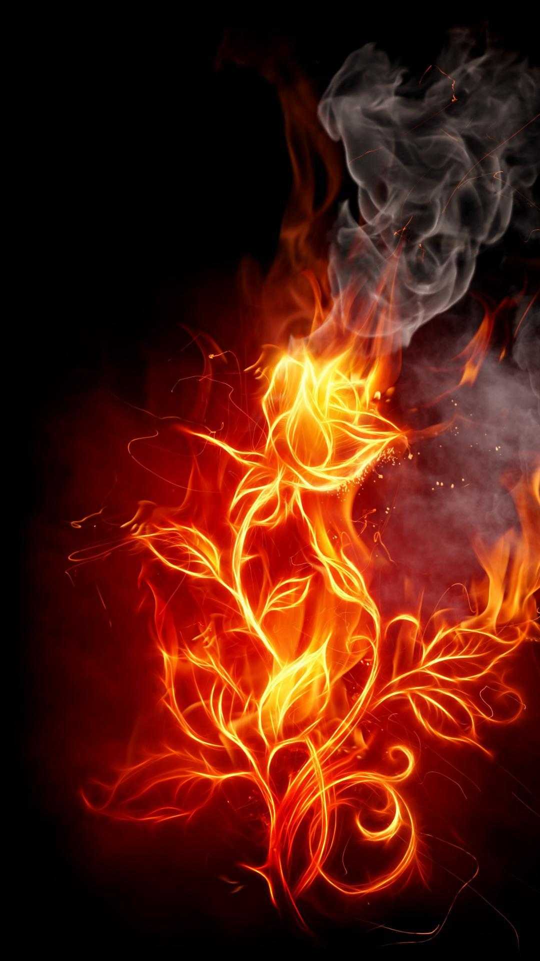 Hd Fire Wallpaper Whatspaper