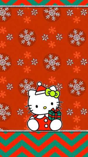 Hello Kitty Christmas Background 