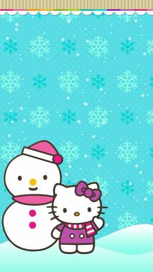 Hello Kitty Christmas Background 