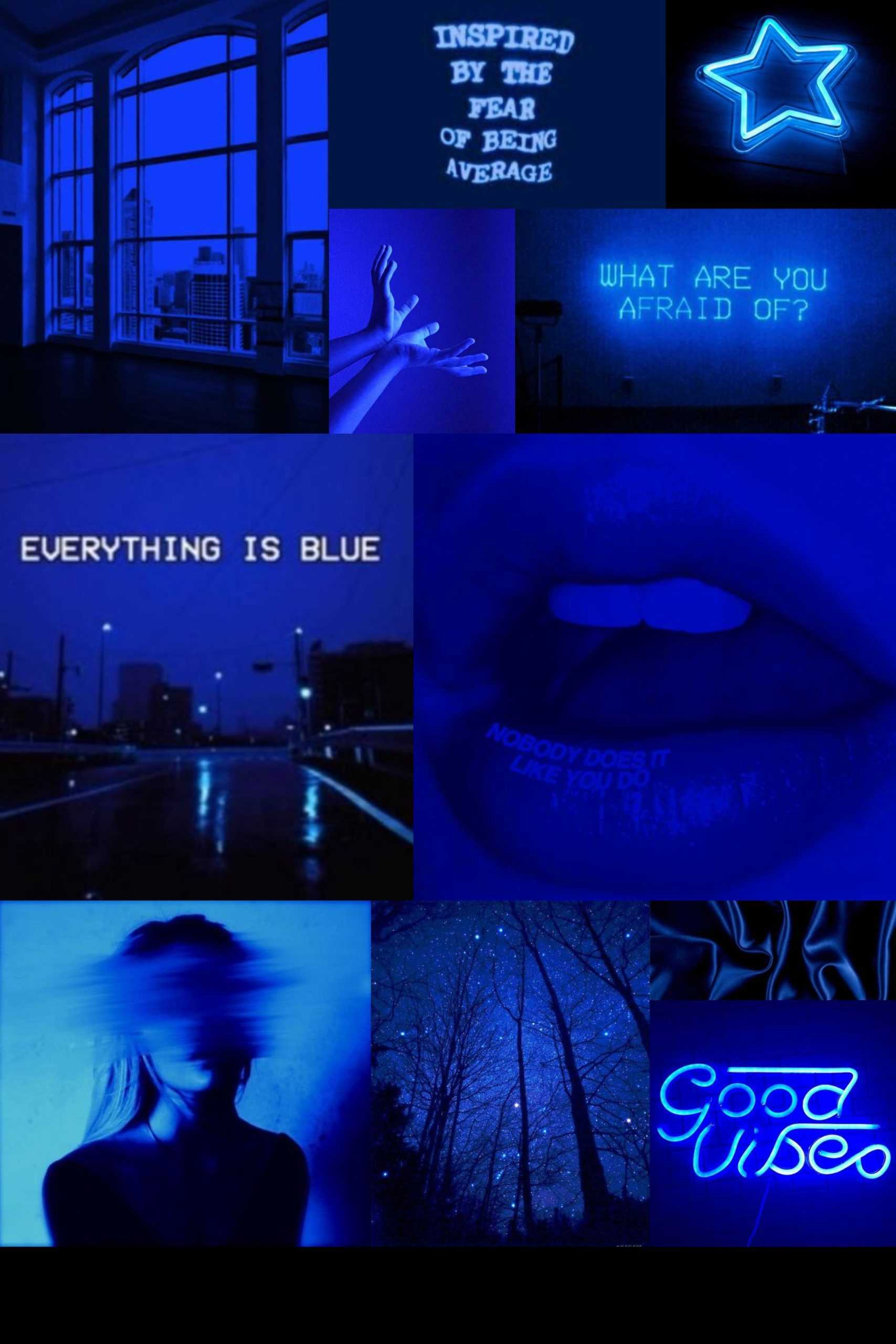 Blue aesthetic wallpaper