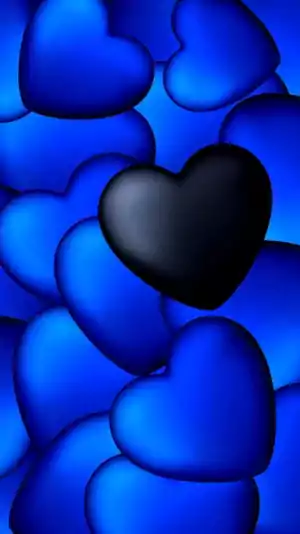 Blue Heart Background 