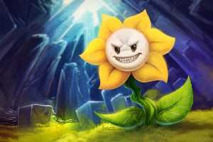 Desktop Flowey Wallpaper 