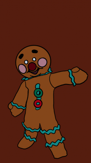 Gingerbread Man Wallpaper 