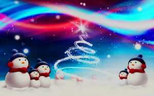 Desktop Snowman Wallpaper
