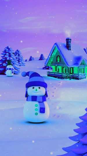 Snowman Wallpaper 