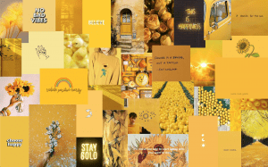 Desktop Yellow Aesthetic Wallpaper