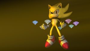 Desktop Super Sonic Wallpaper