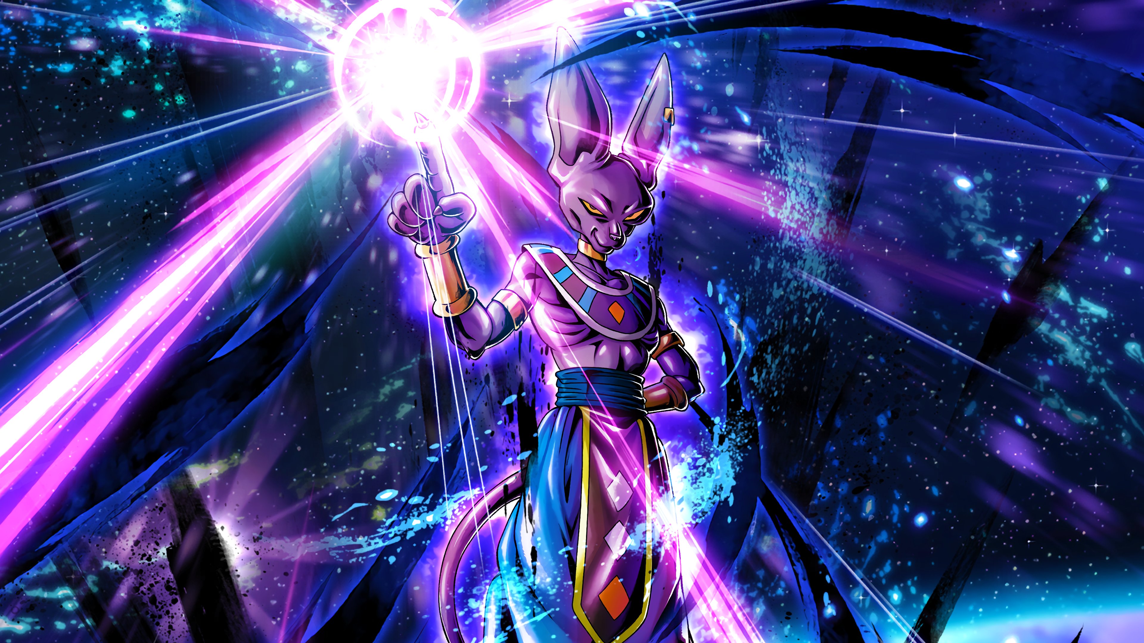 Lord Beerus Wallpaper 4K