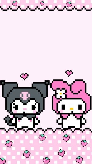 Kuromi And Melody Wallpaper