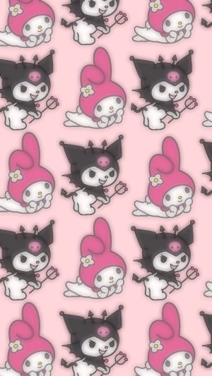 HD Kuromi And Melody Wallpaper 