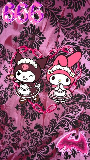 Kuromi And Melody Wallpaper 