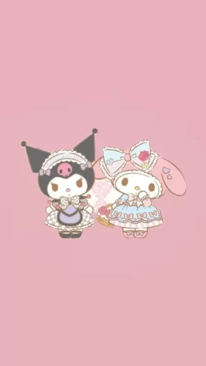 Kuromi And Melody Wallpaper 