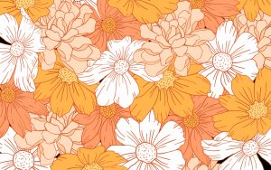 Desktop Orange Aesthetic Wallpaper