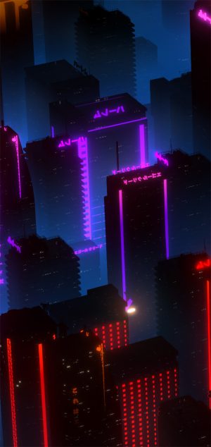 HD Neon City Wallpaper 