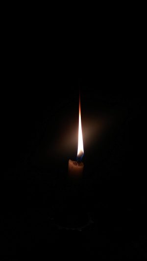 Black Flame Candle Wallpaper 