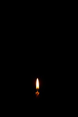 HD Black Flame Candle Wallpaper