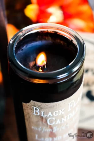 4K Black Flame Candle Wallpaper