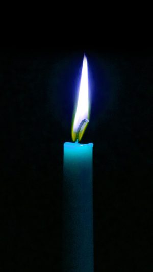 Black Flame Candle Background