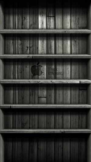 HD Black With Shelves Wallpaper