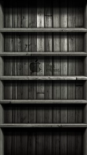 HD Black With Shelves Wallpaper 