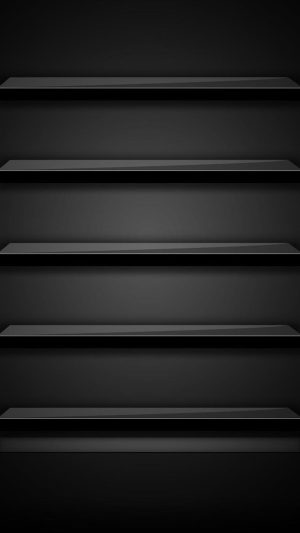 4K Black With Shelves Wallpaper