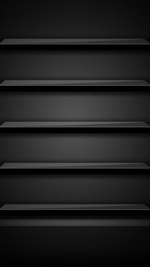 4K Black With Shelves Wallpaper