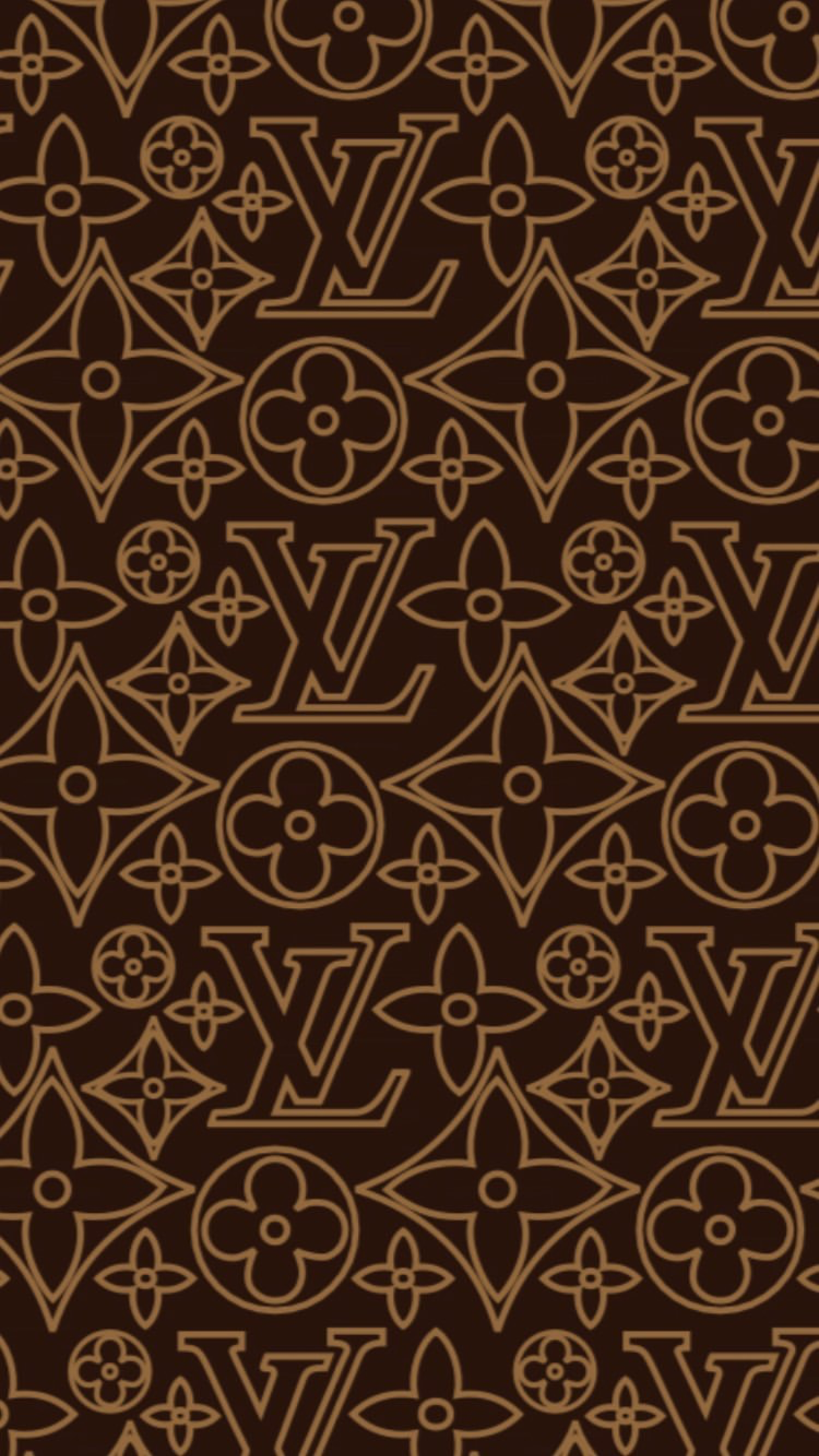 Download Brown Aesthetic Louis Vuitton Phone Wallpaper