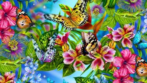 Desktop Butterflies Wallpaper 