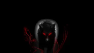 Desktop Black wolf Wallpaper