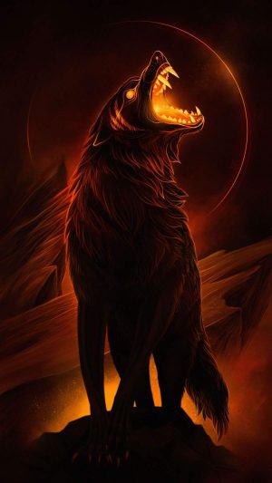 Black wolf Wallpaper