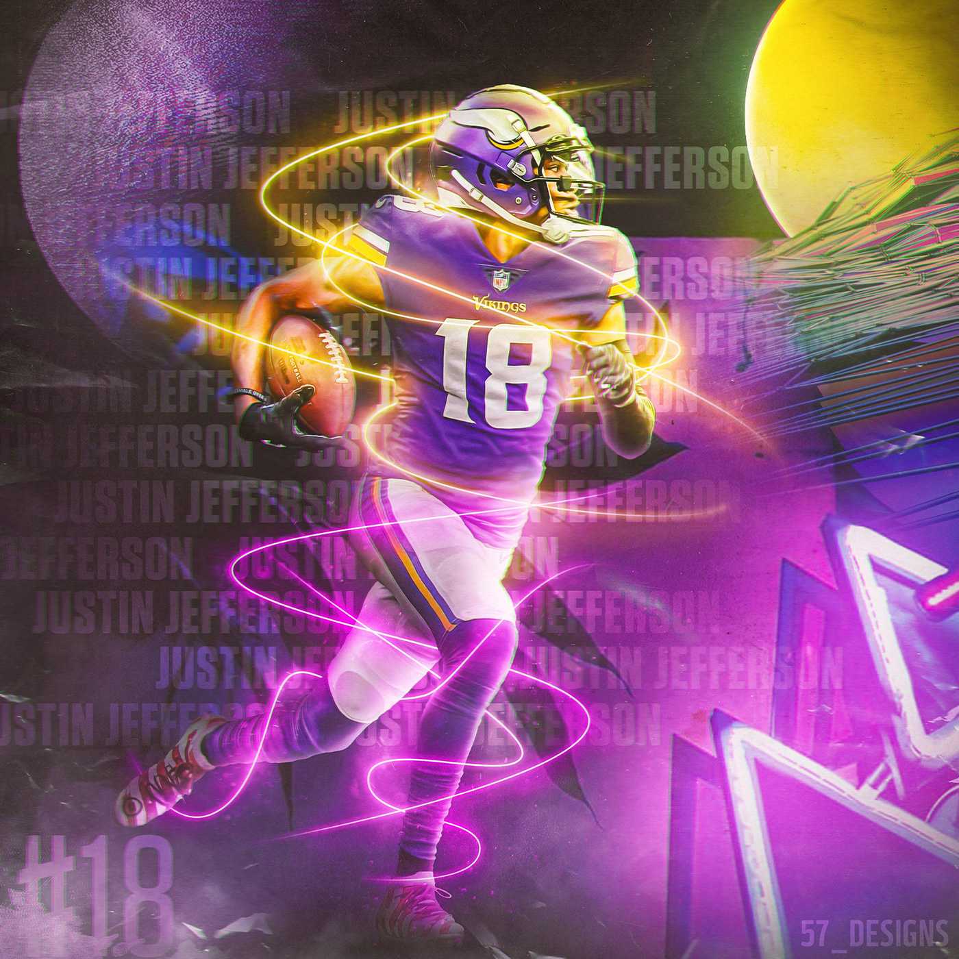 Justin jefferson wallpaper whatspaper