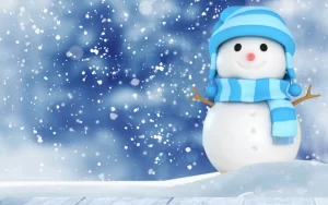 Desktop Snowman Wallpaper 