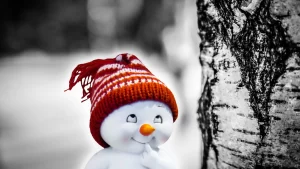 Desktop Snowman Wallpaper