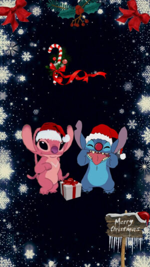 Stitch Christmas Background 