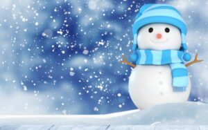 Desktop Snowman Wallpaper