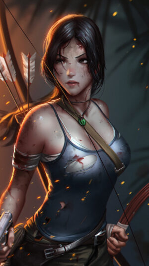 Lara Croft Death Background