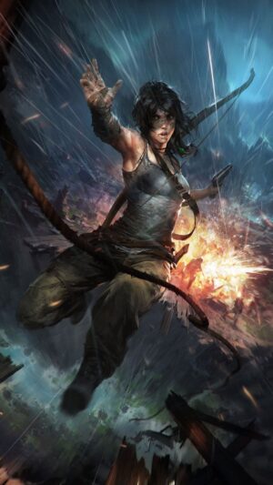 HD Lara Croft Death Wallpaper