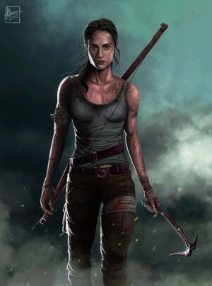 Lara Croft Death Wallpaper 