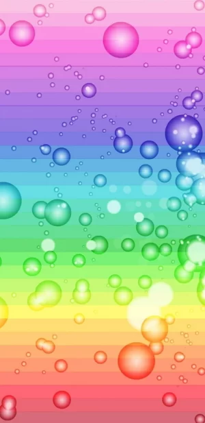 Rainbow Bubble Wallpaper 