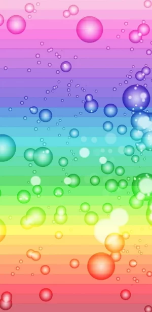 Rainbow Bubble Wallpaper