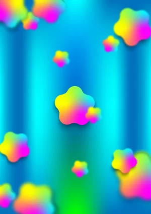 HD Rainbow Bubble Wallpaper