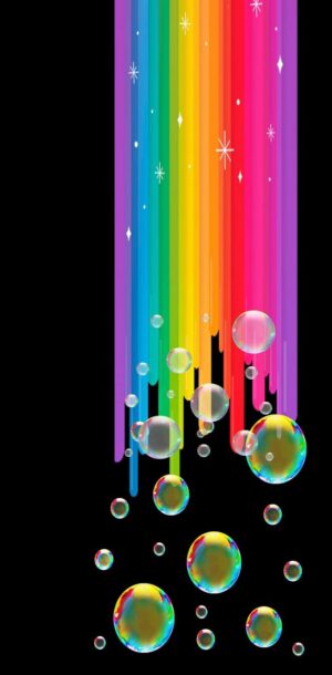 Rainbow Bubble Wallpaper 