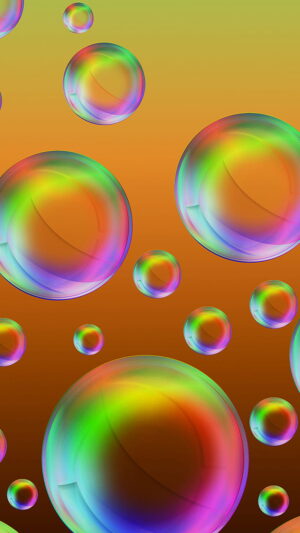Rainbow Bubble Background