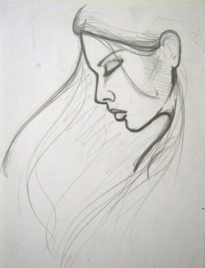 Charcoal Woman Wallpaper